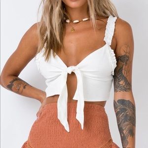 Princess Polly Zanzibar Tie Front top *BRAND NEW*